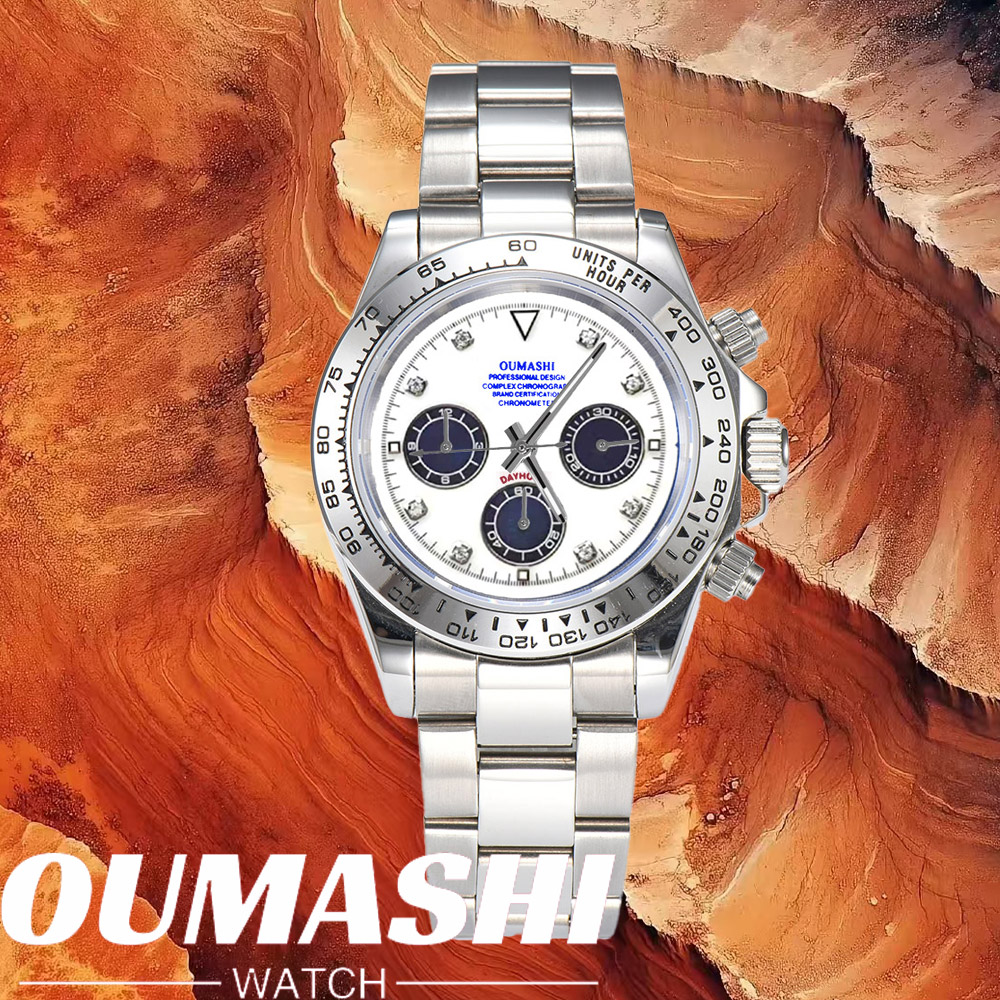 Luxury Zone - Luxus VK63 Uhren mit Saphirglas, 316L